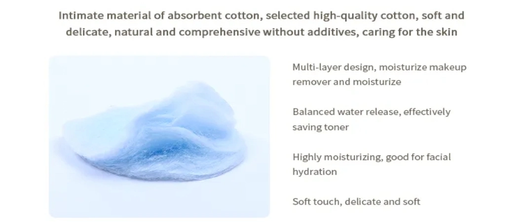 Basic Customization Gauze Layer Two-Sided Spun Lace Non Woven Disposable Round Cotton Pads