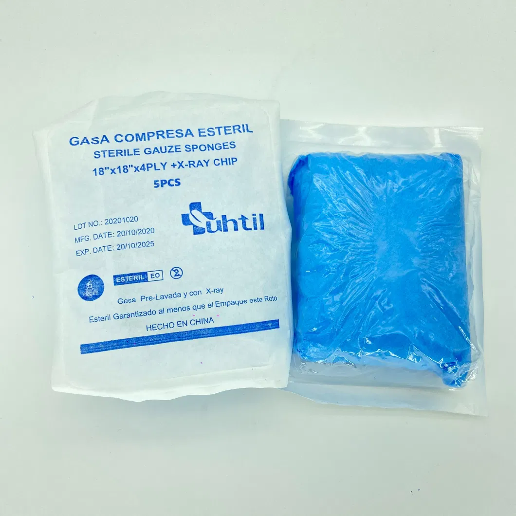 Wound Dressing Abdominal Pad Sterile Double Wrapped Gauze Lap Sponge